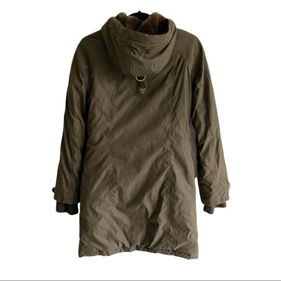 ARITZIA Tna Aspen Winter Parka Jacket Coat Hood Olive Army Green XS - Picture 5 of 9